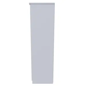 Heddon Triple Mirror Wardrobe in White Matt (Ready Assembled)