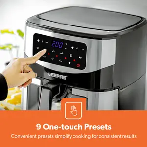 Geepas Vortex 9.2L Digital Air Fryer Family-Sized Touchscreen