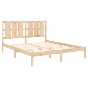 Berkfield Bed Frame Solid Wood 150x200 cm 5FT King Size