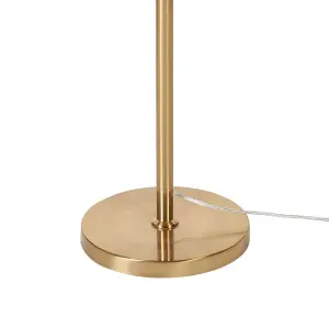 Beliani Retro Metal Floor Lamp Gold TAMESI