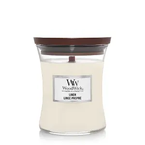 WoodWick Candle Linen Medium Hourglass