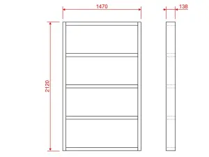 Wooden shed bases 7x5 (W-212cm x D-147cm), made of 38mm x 140mm