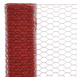 25m x 1.5m Wire Fence Red