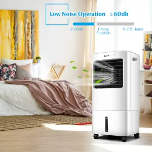 Costway 3 in 1 Evaporative Air Cooler Humidifier W/ 20L Water Tank & 3 Modes