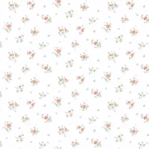 Galerie Pretty Prints Pink/Green Rainbow Floral Wallpaper Roll