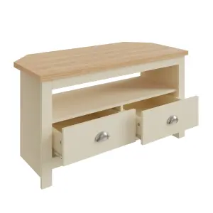 GFW Lancaster Corner TV Unit Cream