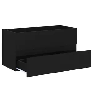 Audreigh 100mm Wall Hung Single Vanity Black