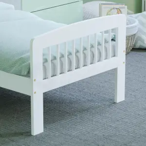 Junior Vida Scorpio White Toddler Bed Frame, 140 x 70cm