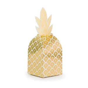 Creative Party Foil Pineapple Gift Boxes Gold (One Size)