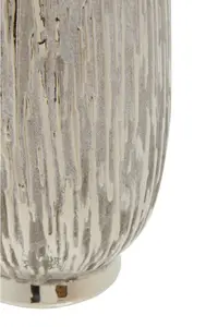 Interiors by Premier Hesper Small Silver Ceramic Vase