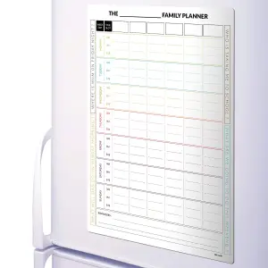 7 Day Magnetic Family Planner Fridge Board Planner Chart Six People individuals Chore Rota Chart