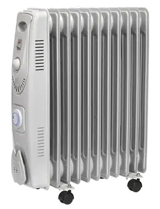 Sealey Oil Filled Radiator 2500W/230V 11-Element with Timer RD2500T