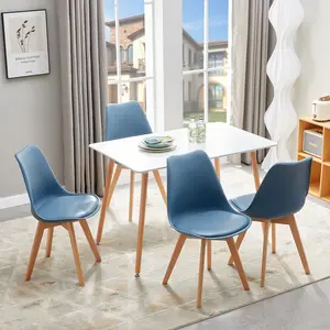 Nero Upholstered Dining Chair (Set of 6) Blue