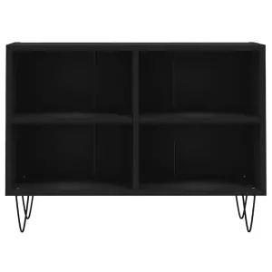 Berkfield TV Cabinet Black 69.5x30x50 cm Engineered Wood