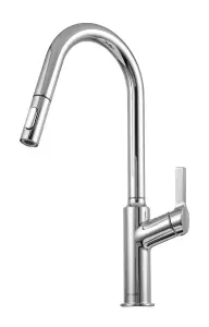 Clearwater Karuma J Spout Pull Out With Twin Spray Kitchen Chrome - KAR20CP