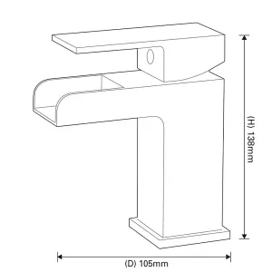 SP Cascade Mono Basin Mixer Tap Silver (One Size)