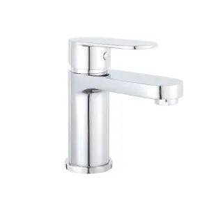 Nes Home Modern Chrome Bathroom Mono Basin Sink Mixer Tap With Waste