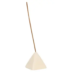 Something Different Pyramid Incense Stick Holder Cream (One Size)