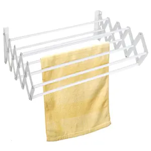 Teleclip Wall Dryer 74 Extendable Wall Fix Washing Line - Space saving - Versatile drying - Easy to open - Ideal For Balconies