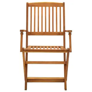 Berkfield Folding Outdoor Chairs 4 pcs Solid Acacia Wood