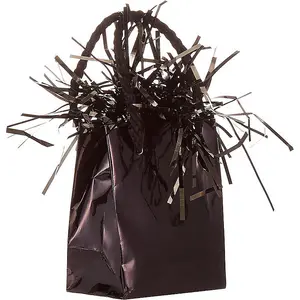 Unique Party Gift Bag Balloon Weight Centrepiece Black (One Size)