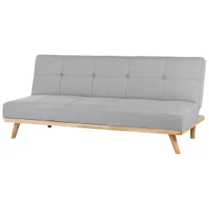 Beliani Traditional Sofa Bed FROYA Light Grey