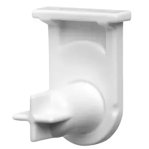 SPARES2GO Door Hinge Support Socket for Bosch fits Neff Fridge Freezer (White)