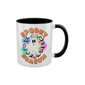 Grindstore Spooky Season Inner Two Tone Mug White/Black (One Size)