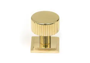 From The Anvil Polished Brass Judd Cabinet Knob - 25mm (Square)