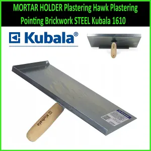 MORTAR HOLDER Plastering Hawk Plastering Pointing Brickwork STEEL Kubala 1610