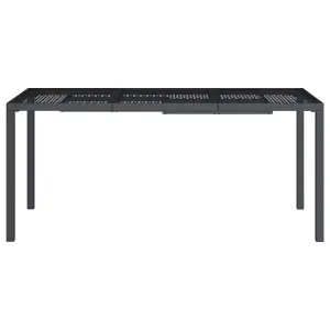 Berkfield Garden Table Anthracite 165x80x72 cm Steel