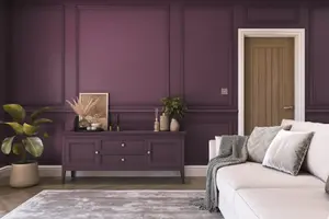 Hemway Chalk Paint Matt A5 Sample, Aubergine, Peel & Stick Swatch For Interior Walls Wood