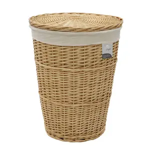 Hand Woven Wicker Laundry Hamper