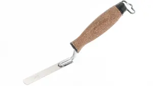 Toolty Tuck Pointing Jointing Finger Trowel with Cork Handle Stainless Steel Hand Tool - 14mm - Bricklayer DIY