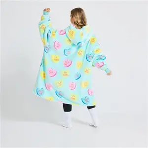 Love Heart Candies Oodie - Hooded Blanket