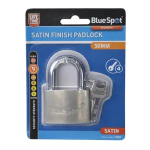 Blue Spot Tools - 50mm Satin Finish Padlock