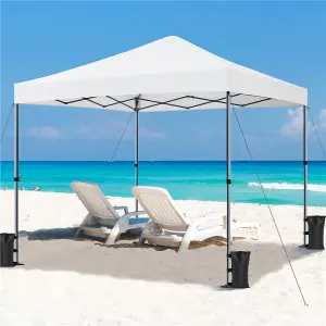 Yaheetech White Waterproof 3 x 3m Pop-up Canopy