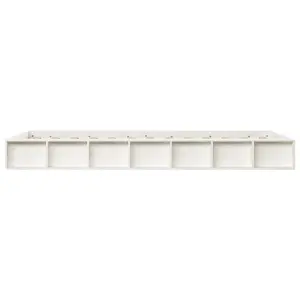 Berkfield Bed Frame White 120x190 cm Small Double Solid Wood