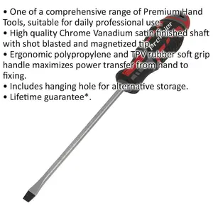 High-Performance 5 x 125mm Slotted Screwdriver with Ergonomic Grip and Magnetic Tip