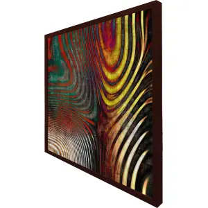 Psychedelic print (Picutre Frame) / 12x12" / Grey