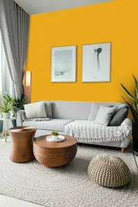 Leyland Trade Vinyl Soft Sheen Walls & Ceilings Emulsion Paint Golden Yellow (RAL 1004) - 5L