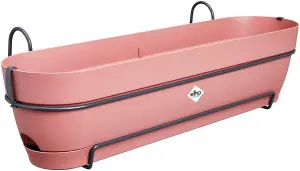 Elho Vibia Campana Recycled Plastic All in 1 Trough Plant Pot 70cm Dusty Pink