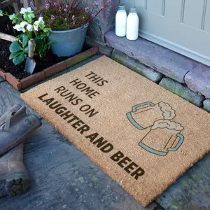 Laughter and B... Doormat (90 x 60cm)