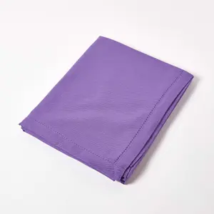 Homescapes Purple Cotton Square Tablecloth 137 x 137 cm