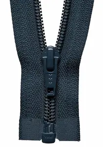 NYLON O/E ZIP 46CM - Nylon Open-End Zip: 46cm or 18.11in: Dark Navy - YKK