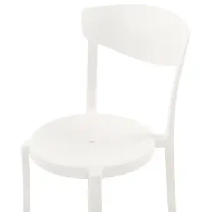 Set of 4 Garden Chairs VIESTE White