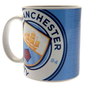 Manchester City FC Large Crest Mug Sky Blue (One Size)