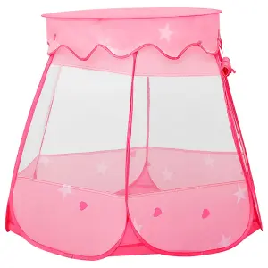 Berkfield Children Play Tent with 250 Balls Pink 102x102x82 cm