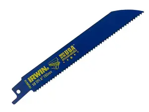 IRWIN 610R Sabre Saw Blade Metal & Wood Cutting 150mm Pack of 2