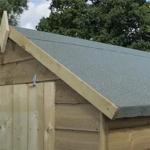 6 x 4 Pressure Treated Overlap Shed - Single Door and 1 Window